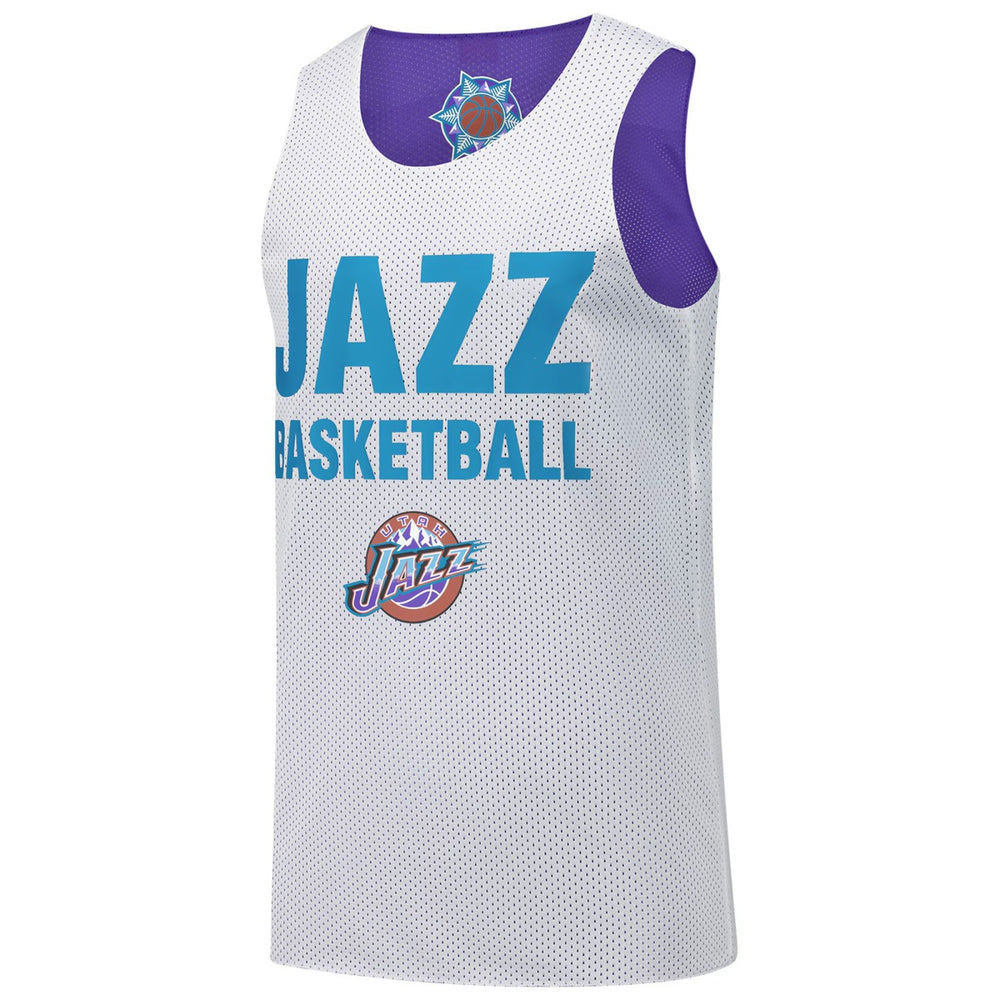 Utah Jazz Hardwood Classics Reversible Mesh Practice Jersey Purple - NBA
