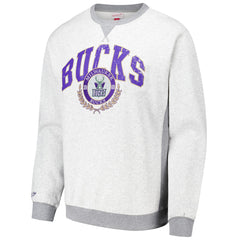Milwaukee Bucks Vintage Logo Pullover Sweatshirt Heather Gray - NBA