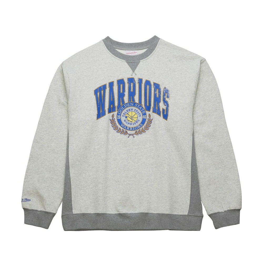 Golden State Warriors Vintage Logo Pullover Sweatshirt Heather Gray - NBA