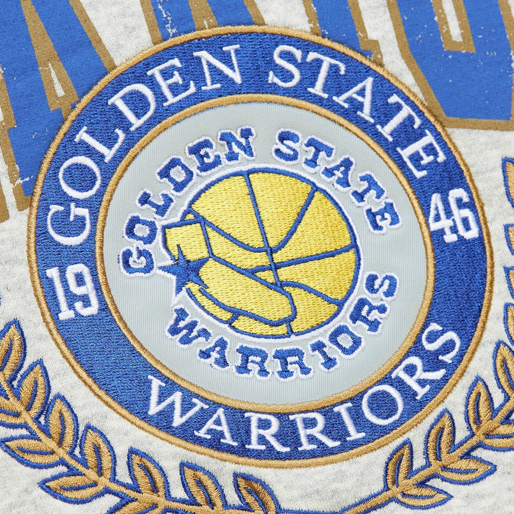 Golden State Warriors Vintage Logo Pullover Sweatshirt Heather Gray - NBA