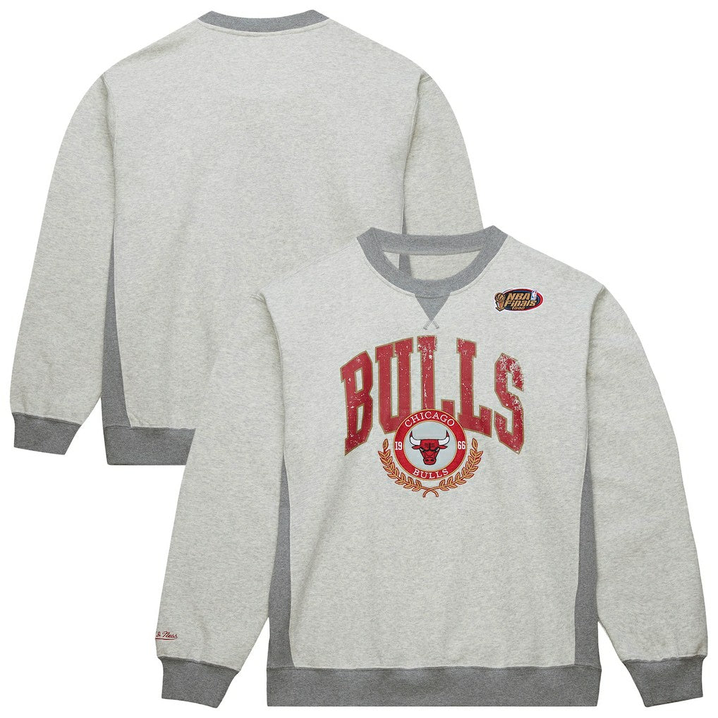 Chicago Bulls Vintage Logo Pullover Sweatshirt Heather Gray - NBA