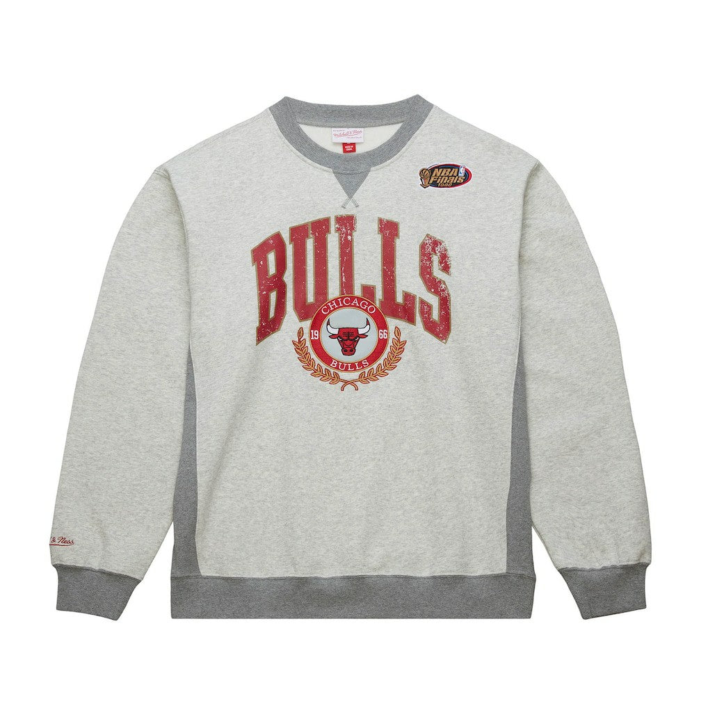 Chicago Bulls Vintage Logo Pullover Sweatshirt Heather Gray - NBA