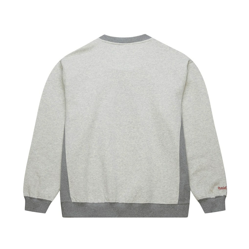 Chicago Bulls Vintage Logo Pullover Sweatshirt Heather Gray - NBA