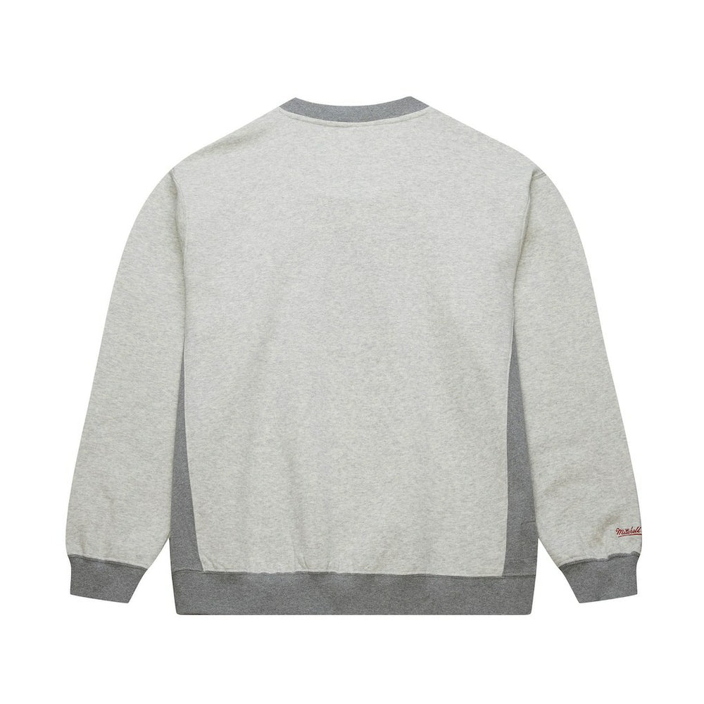 Chicago Bulls Vintage Logo Pullover Sweatshirt Heather Gray - NBA