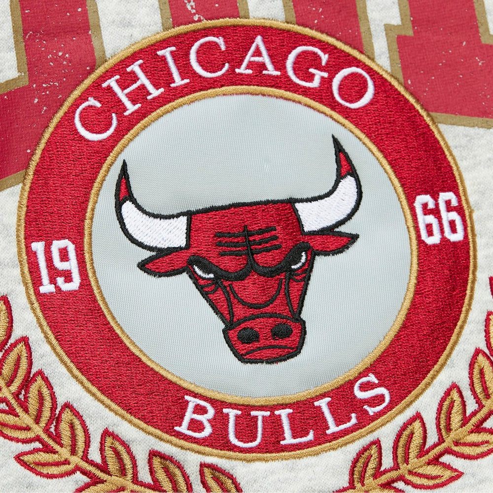 Chicago Bulls Vintage Logo Pullover Sweatshirt Heather Gray - NBA