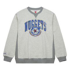 Denver Nuggets Vintage Logo Pullover Sweatshirt Heather Gray - NBA
