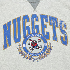 Denver Nuggets Vintage Logo Pullover Sweatshirt Heather Gray - NBA
