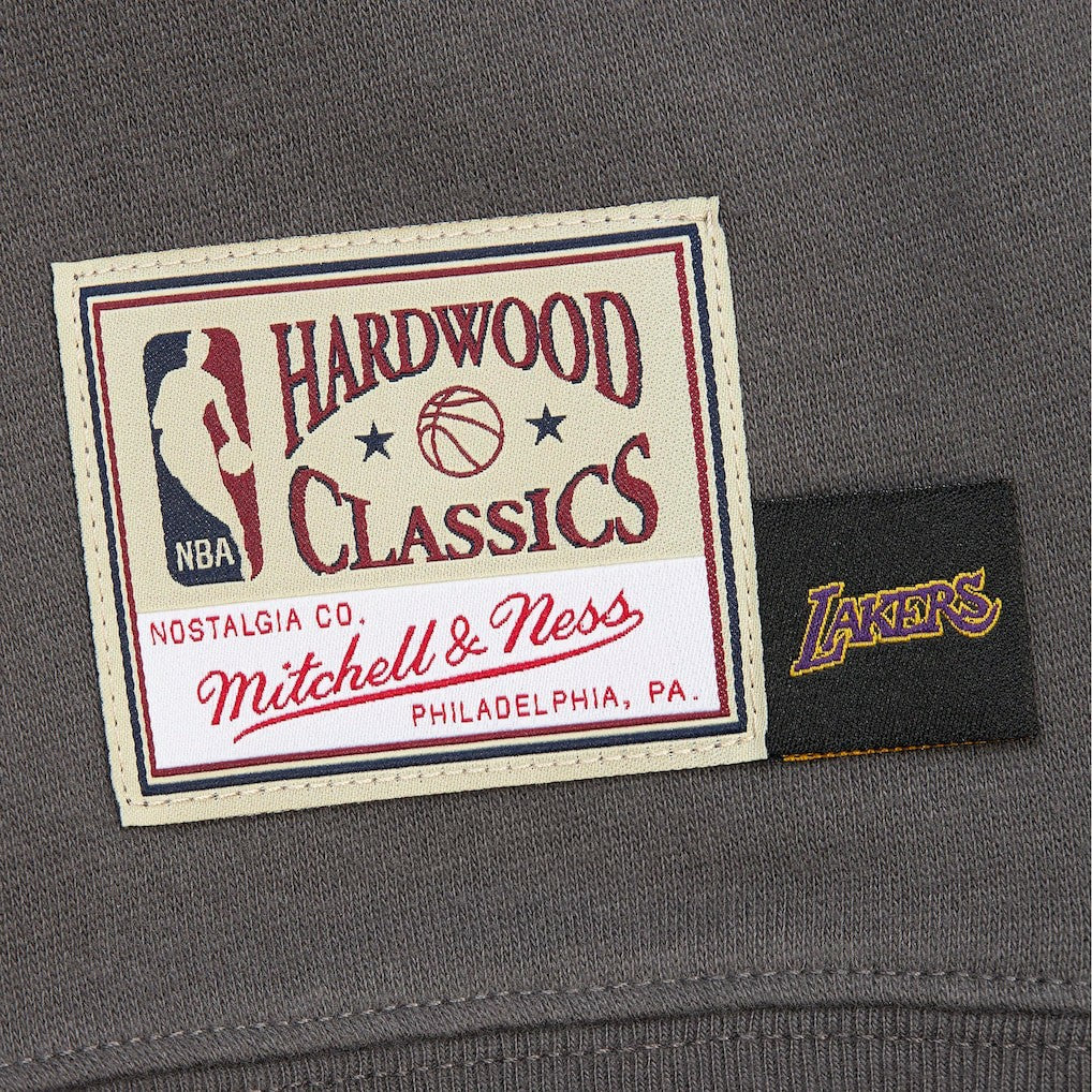 Los Angeles Lakers Women's Hardwood Classics Lightweight Pullover Sweatshirt Charcoal - NBA