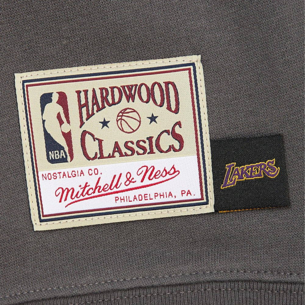 Los Angeles Lakers Women's Hardwood Classics Lightweight Pullover Sweatshirt Charcoal - NBA