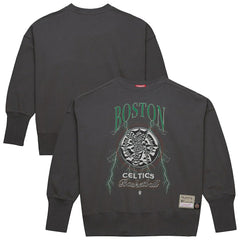 Boston Celtics Women's Hardwood Classics Lightweight Pullover Sweatshirt Charcoal - NBA