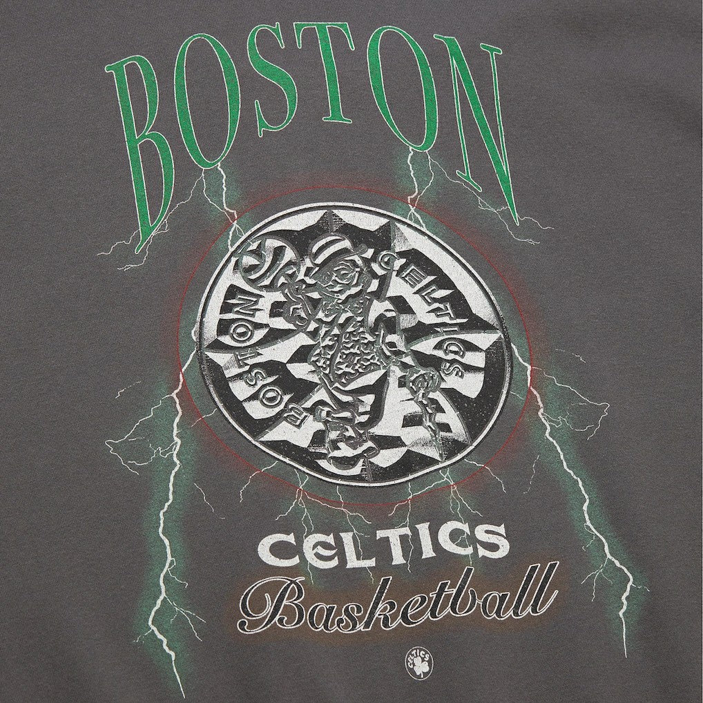 Boston Celtics Women's Hardwood Classics Lightweight Pullover Sweatshirt Charcoal - NBA