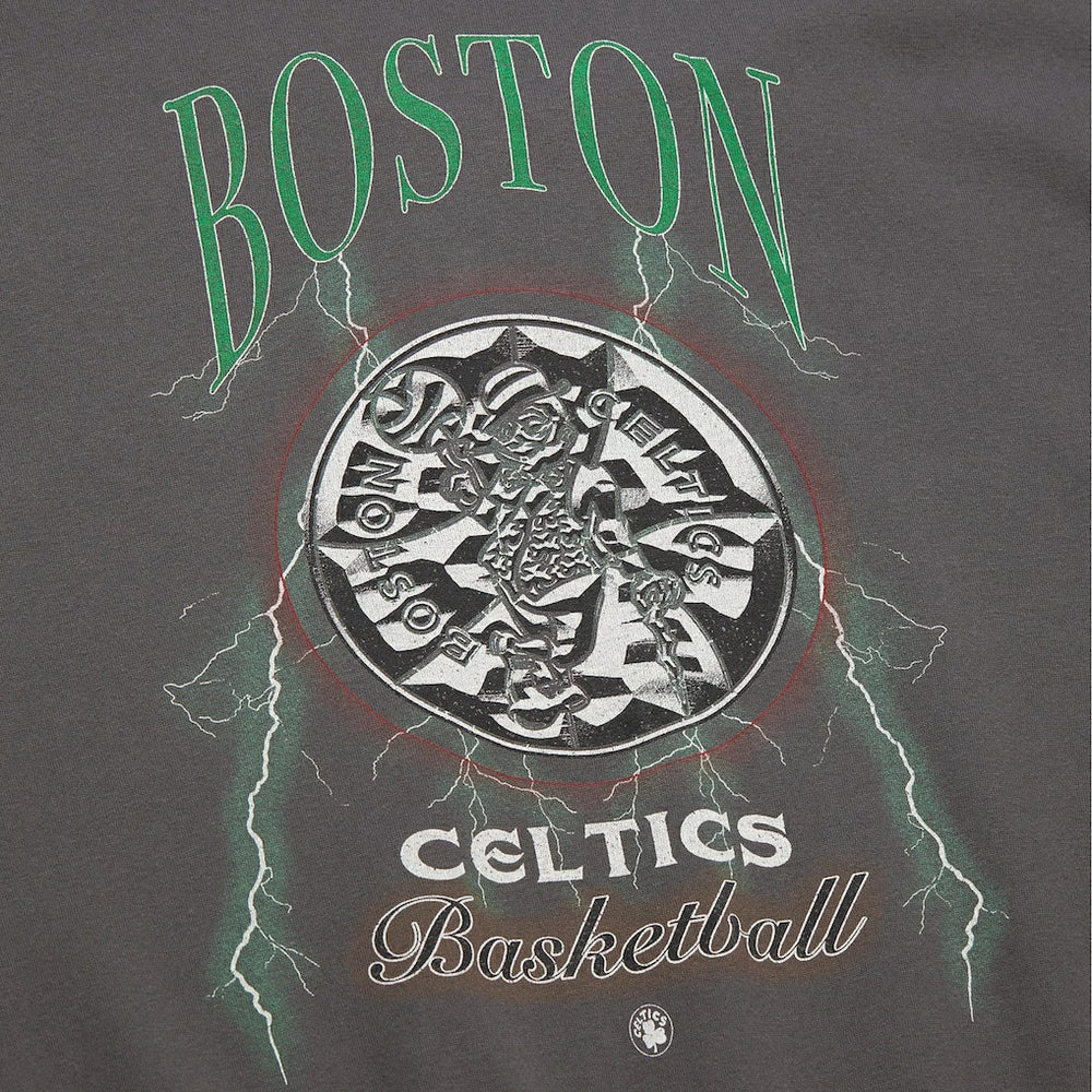 Boston Celtics Women's Hardwood Classics Lightweight Pullover Sweatshirt Charcoal - NBA