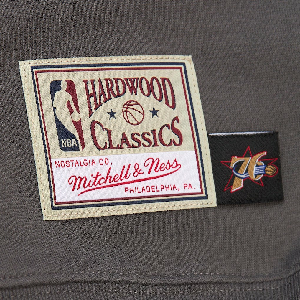 Philadelphia 76ers Women's Hardwood Classics Lightweight Pullover Sweatshirt Charcoal - NBA