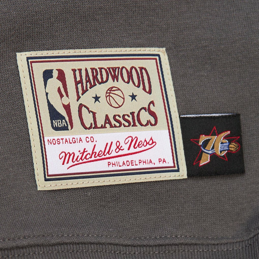 Philadelphia 76ers Women's Hardwood Classics Lightweight Pullover Sweatshirt Charcoal - NBA