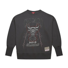 Chicago Bulls Women's Hardwood Classics Lightweight Pullover Sweatshirt Charcoal - NBA