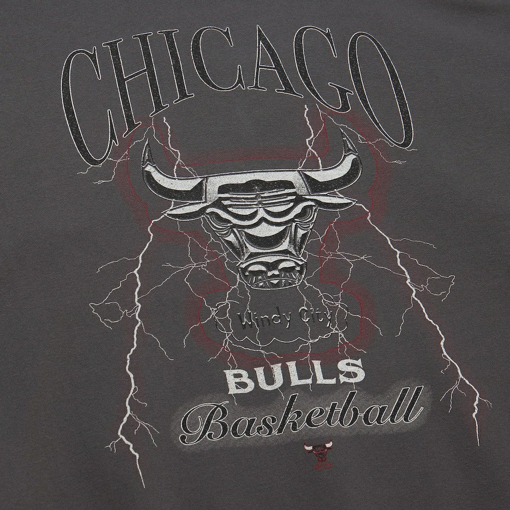 Chicago Bulls Women's Hardwood Classics Lightweight Pullover Sweatshirt Charcoal - NBA