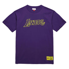 Los Angeles Lakers Hardwood Classics Neon Nights Premium T-Shirt Purple - NBA