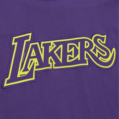Los Angeles Lakers Hardwood Classics Neon Nights Premium T-Shirt Purple - NBA