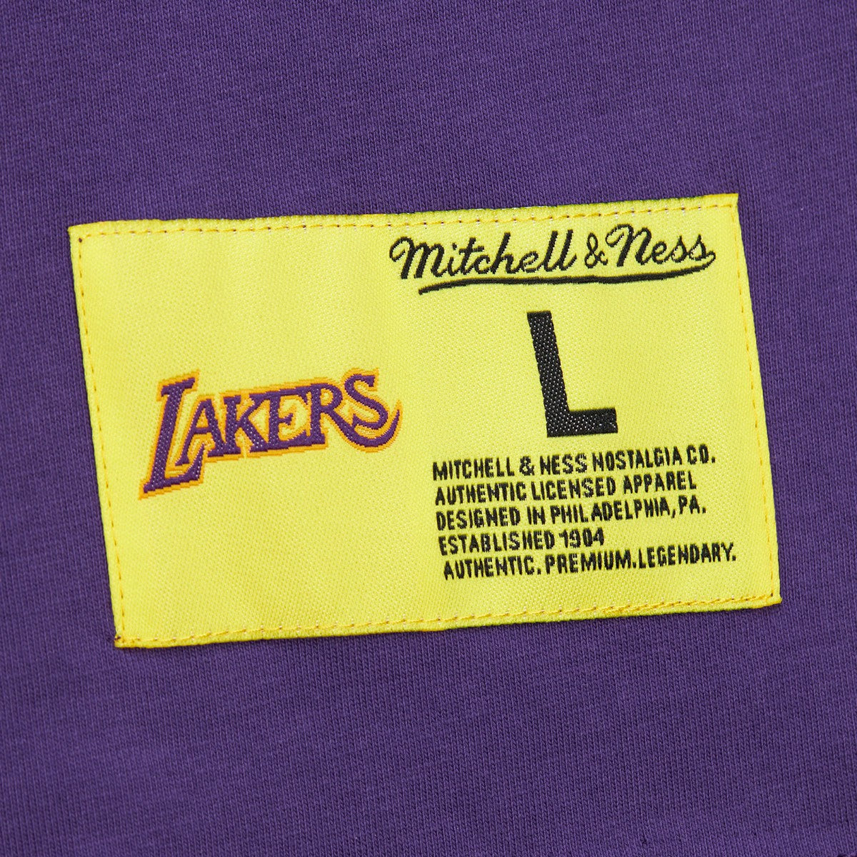 Los Angeles Lakers Hardwood Classics Neon Nights Premium T-Shirt Purple - NBA