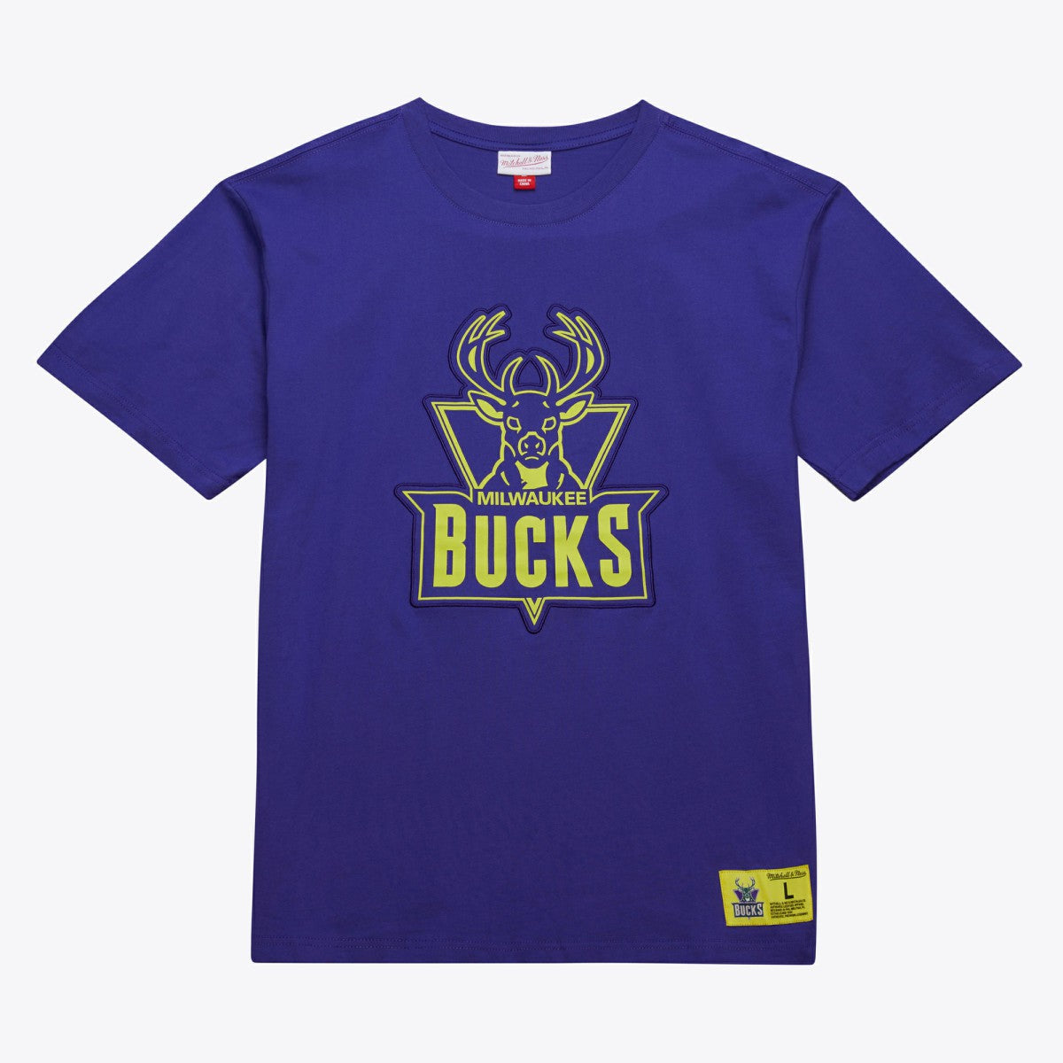 Milwaukee Bucks Hardwood Classics Neon Nights Premium T-Shirt Purple - NBA