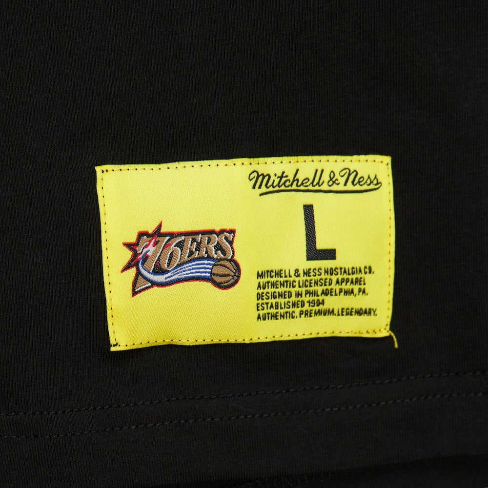 Philadelphia 76ers Hardwood Classics Neon Nights Premium T-Shirt Black - NBA