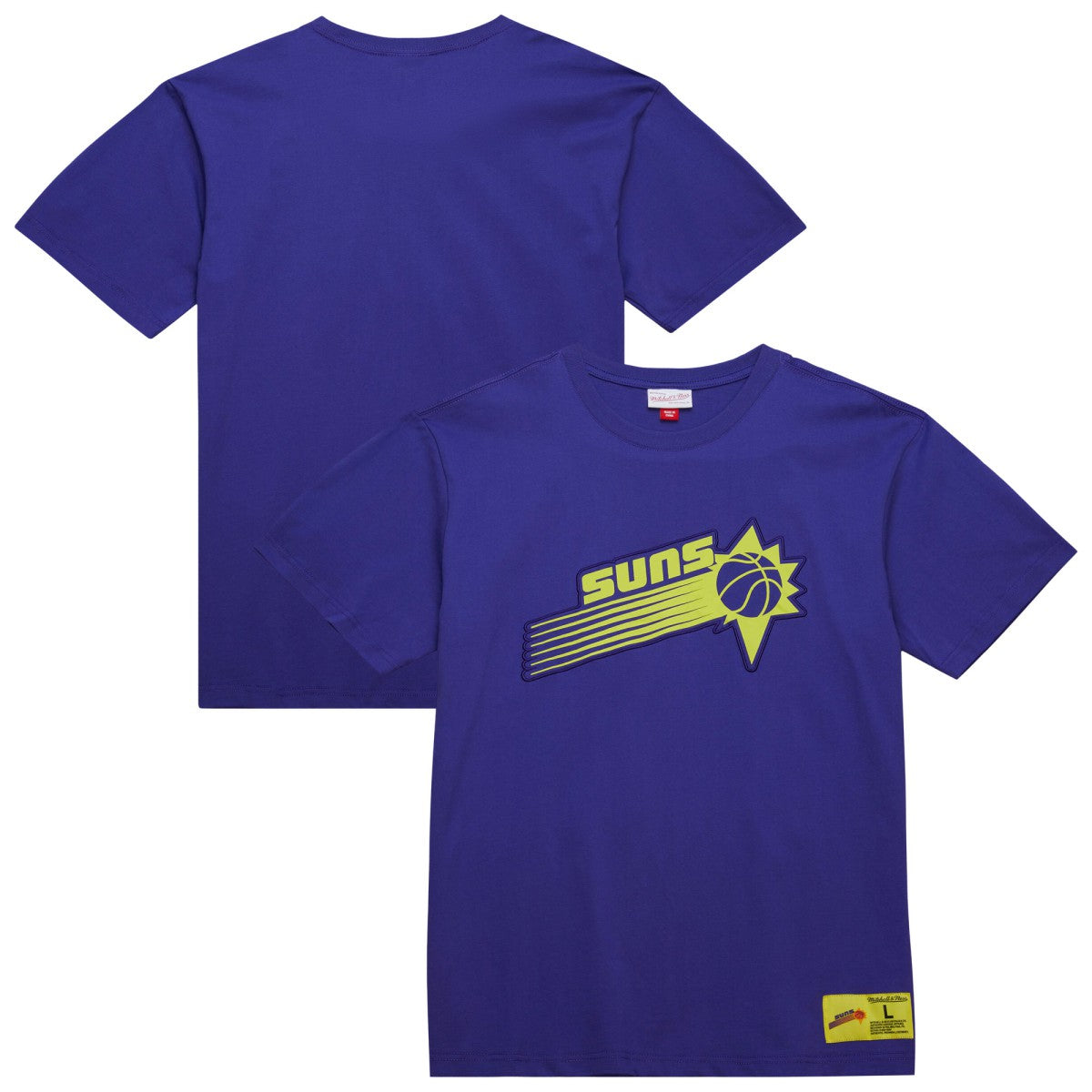 Phoenix Suns Hardwood Classics Neon Nights Premium T-Shirt Purple - NBA