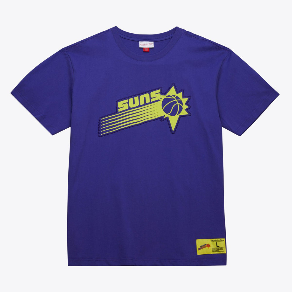 Phoenix Suns Hardwood Classics Neon Nights Premium T-Shirt Purple - NBA