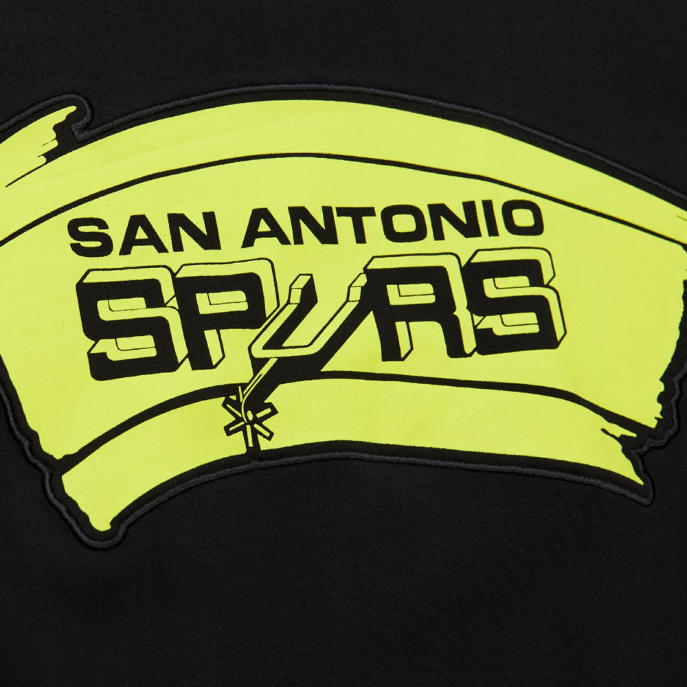 San Antonio Spurs Hardwood Classics Neon Nights Premium T-Shirt Black - NBA