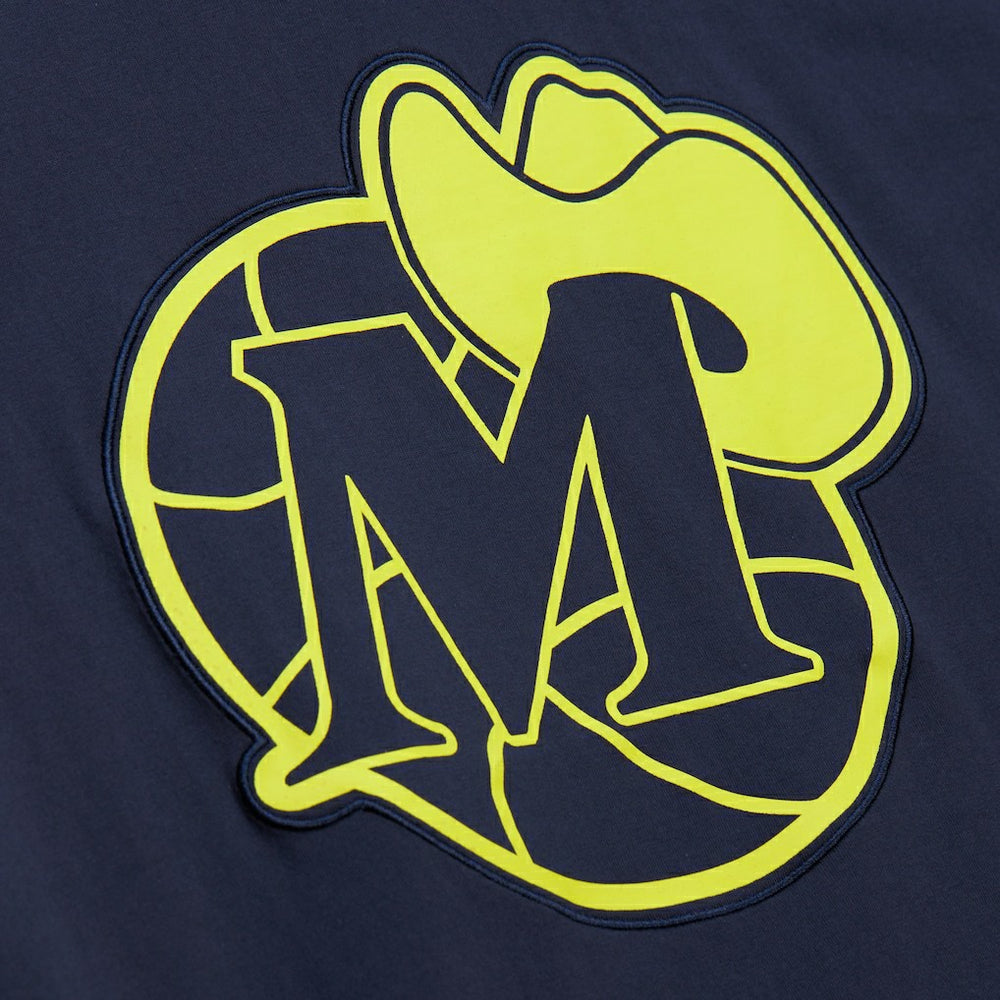 Dallas Mavericks Hardwood Classics Neon Nights Premium T-Shirt Navy - NBA
