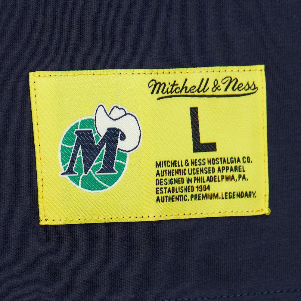 Dallas Mavericks Hardwood Classics Neon Nights Premium T-Shirt Navy - NBA