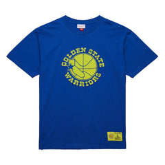 Golden State Warriors Hardwood Classics Neon Nights Premium T-Shirt Royal - NBA