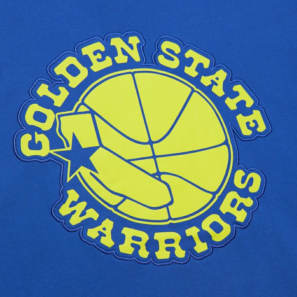 Golden State Warriors Hardwood Classics Neon Nights Premium T-Shirt Royal - NBA