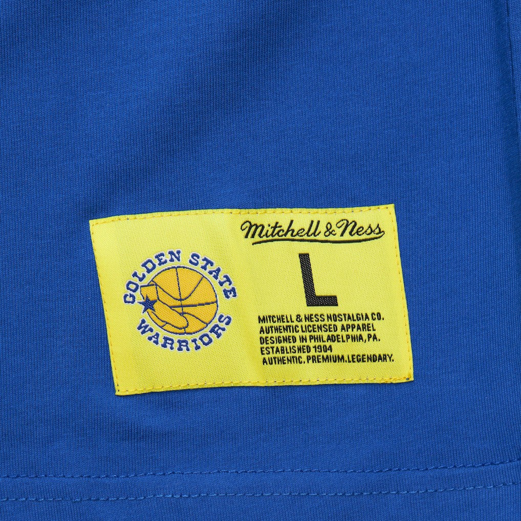 Golden State Warriors Hardwood Classics Neon Nights Premium T-Shirt Royal - NBA