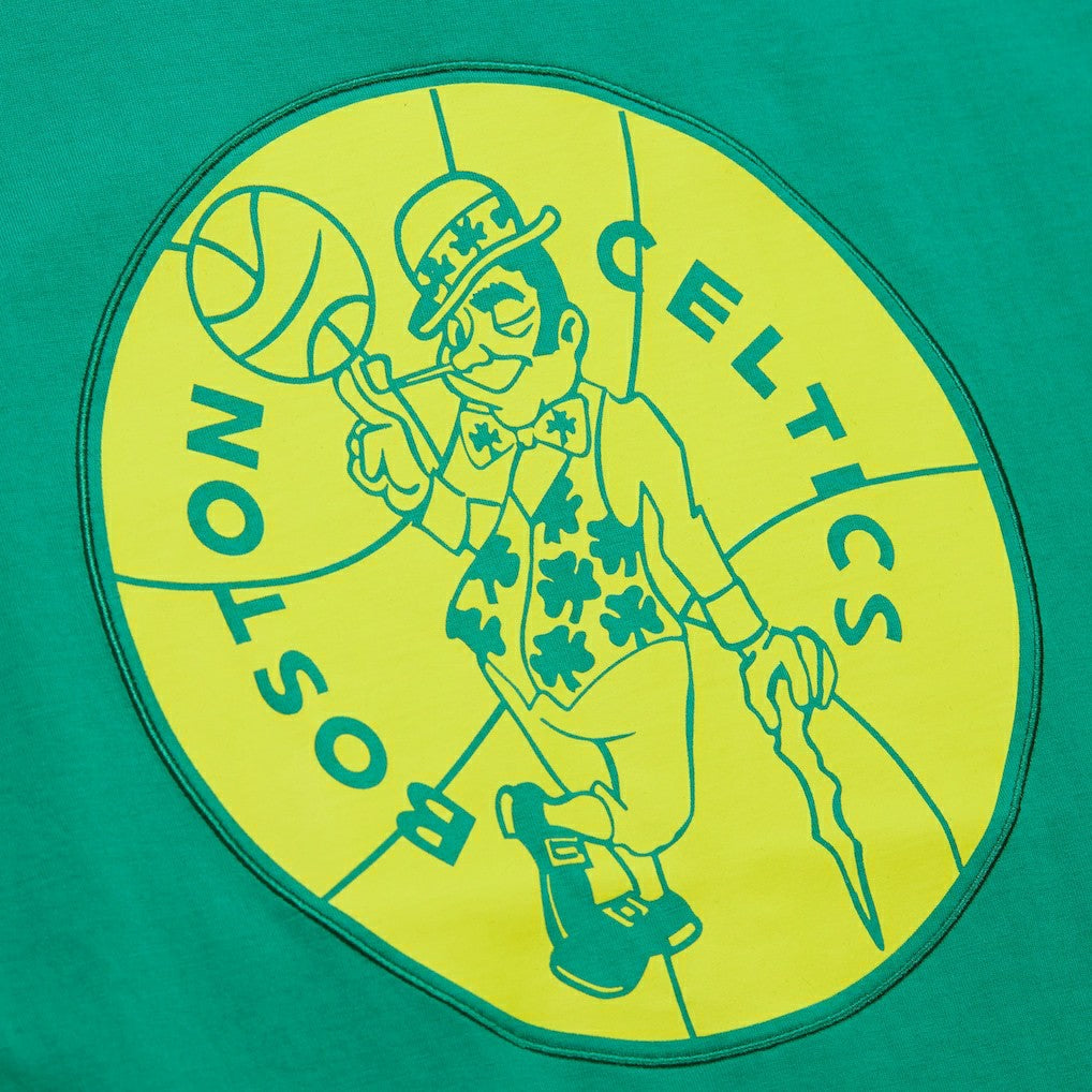 Boston Celtics Hardwood Classics Neon Nights Premium T-Shirt Kelly Green - NBA