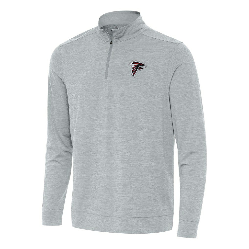 Atlanta Falcons Antigua Bright Quarter-Zip Top Heather Gray | NFL