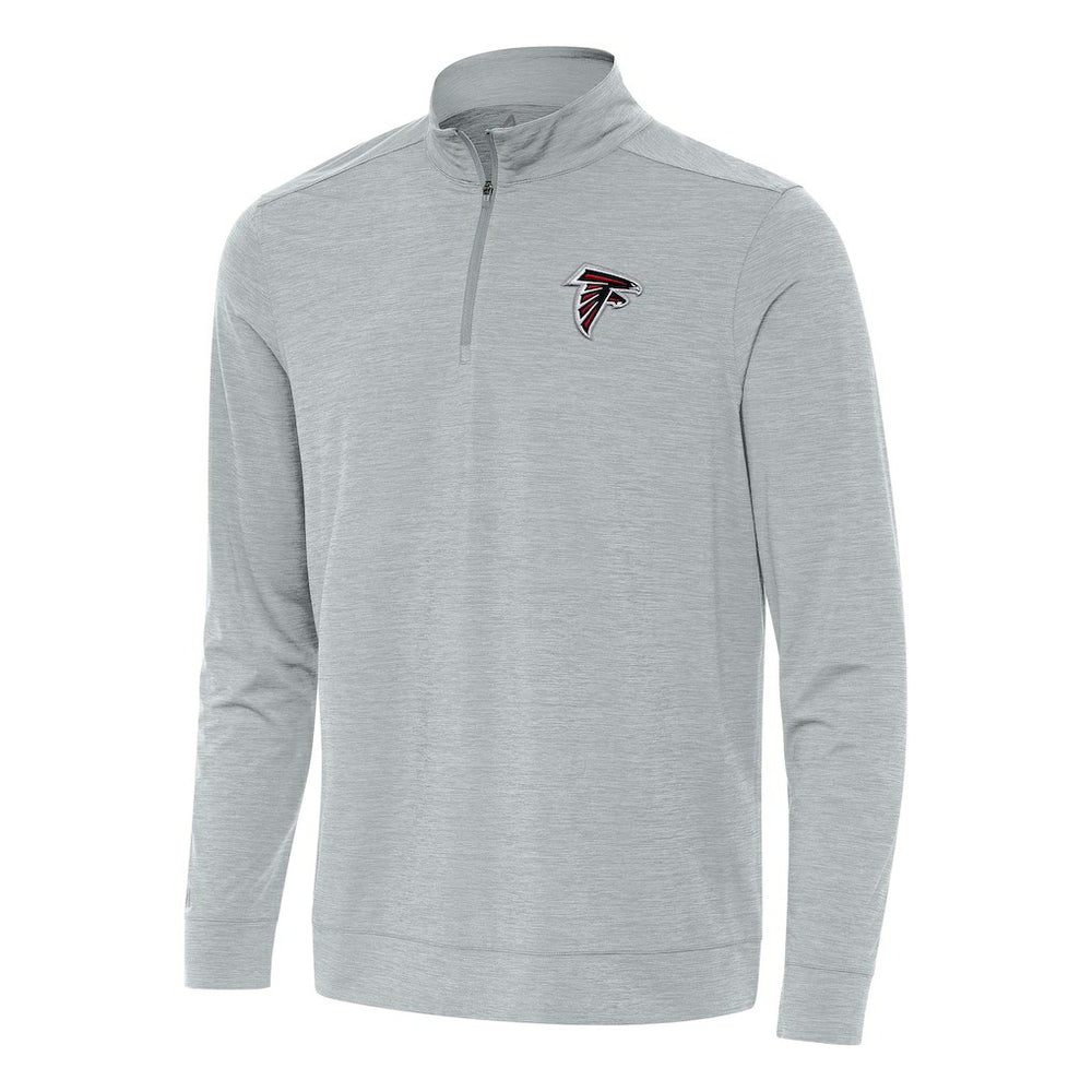 Atlanta Falcons Antigua Bright Quarter-Zip Top Heather Gray | NFL