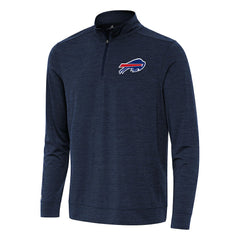 Buffalo Bills Antigua Bright Quarter-Zip Top Heather Navy | NFL