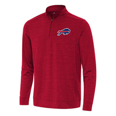 Buffalo Bills Antigua Bright Quarter-Zip Top Heather Red | NFL