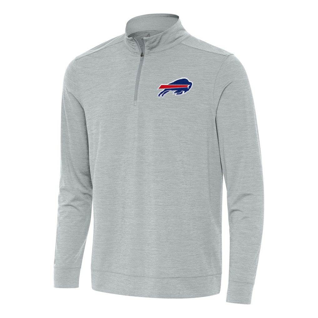 Buffalo Bills Antigua Bright Quarter-Zip Top Heather Gray | NFL