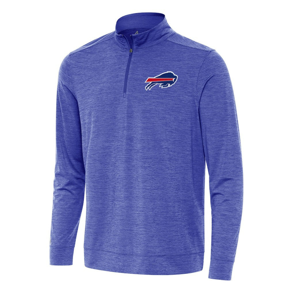 Buffalo Bills Antigua Bright Quarter-Zip Top Heather Royal | NFL