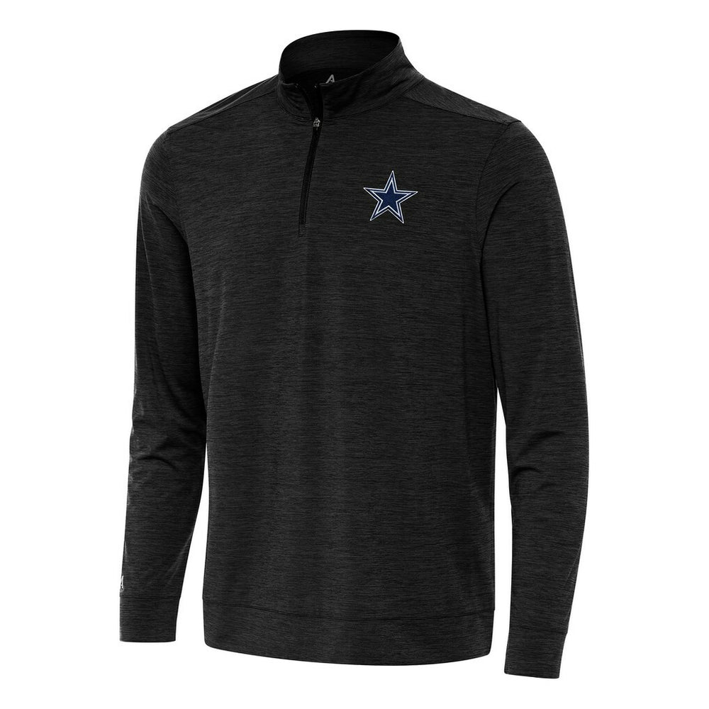 Dallas Cowboys Antigua Bright Quarter-Zip Top Heather Black | NFL