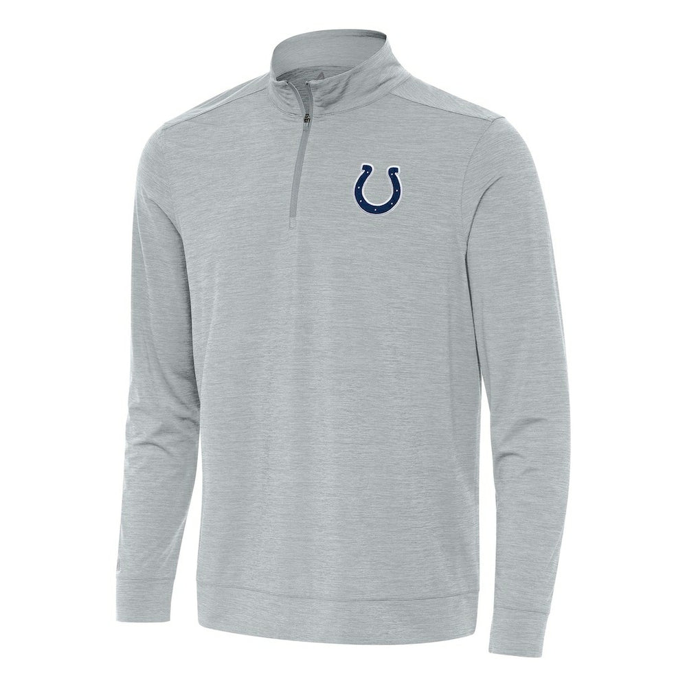 Indianapolis Colts Antigua Bright Quarter-Zip Top Heather Gray | NFL