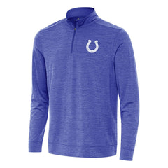 Indianapolis Colts Antigua Bright Quarter-Zip Top Heather Royal | NFL