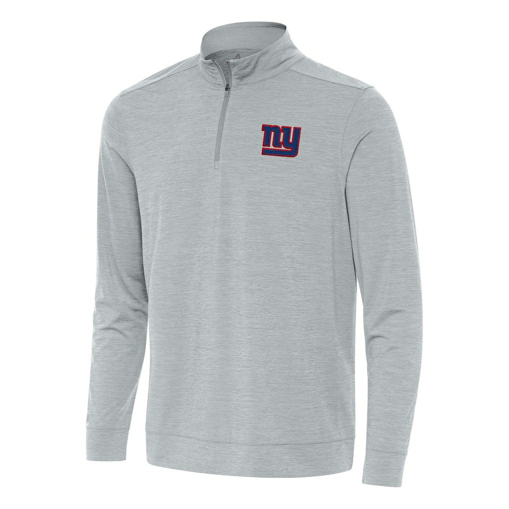 New York Giants Antigua Bright Quarter-Zip Top Heather Gray | NFL