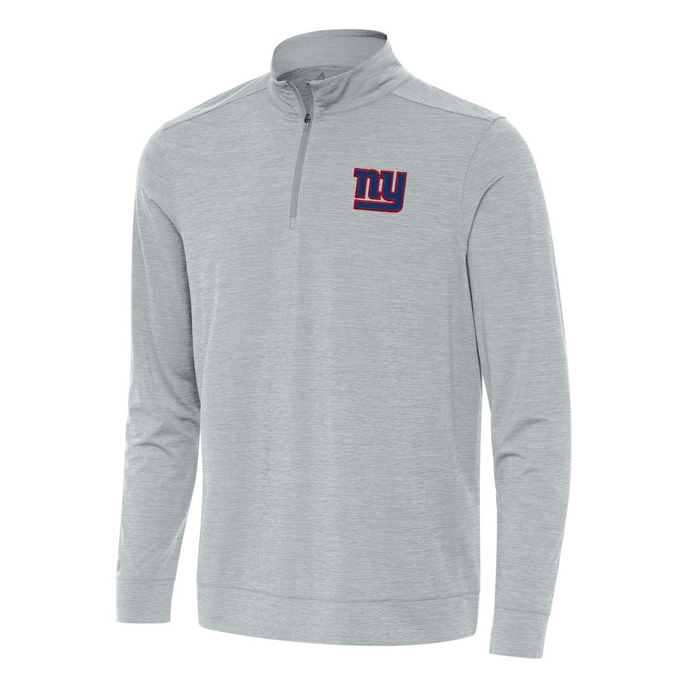 New York Giants Antigua Bright Quarter-Zip Top Heather Gray | NFL