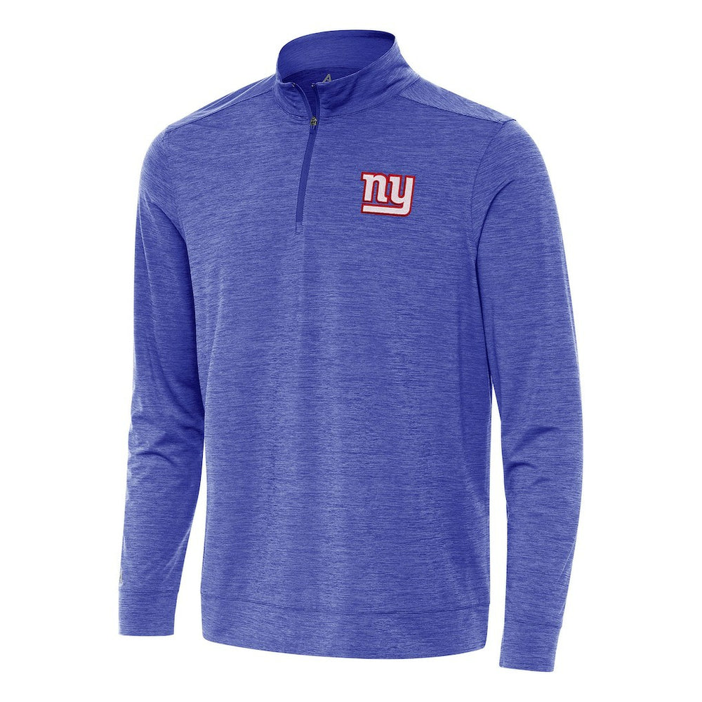 New York Giants Antigua Bright Quarter-Zip Top Heather Royal | NFL