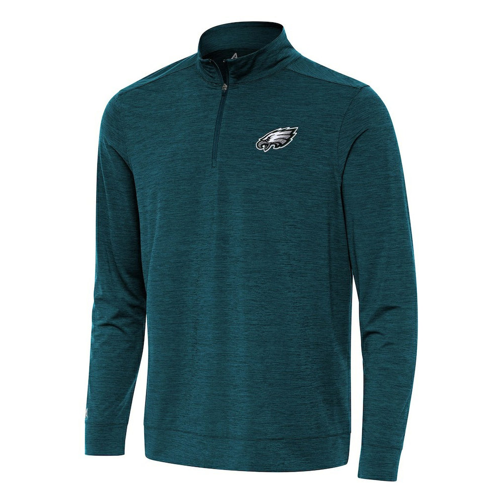 Philadelphia Eagles Antigua Bright Quarter-Zip Top Midnight Green | NFL