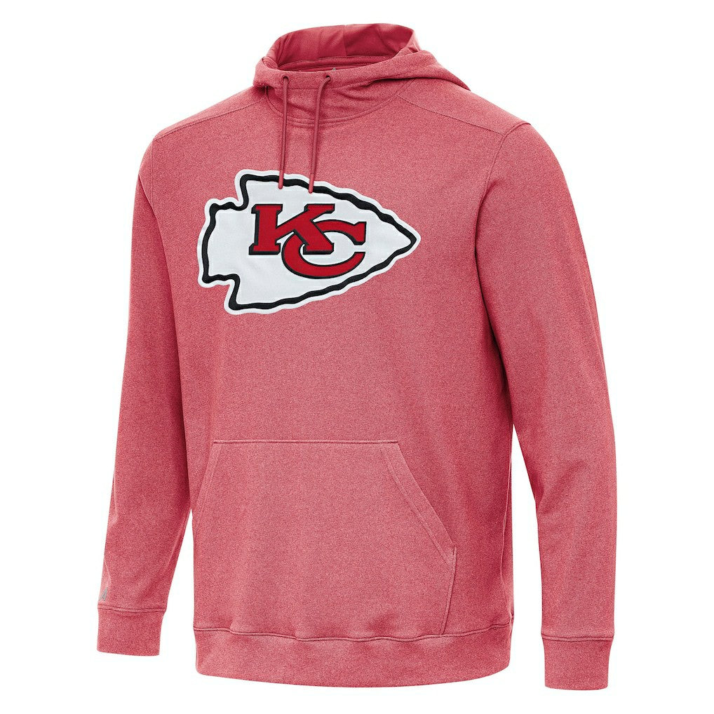 Kansas City Chiefs Antigua Cloud Pullover Hoodie Heather Red | NFL