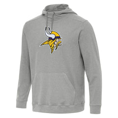 Minnesota Vikings Antigua Cloud Pullover Hoodie Heather Gray | NFL