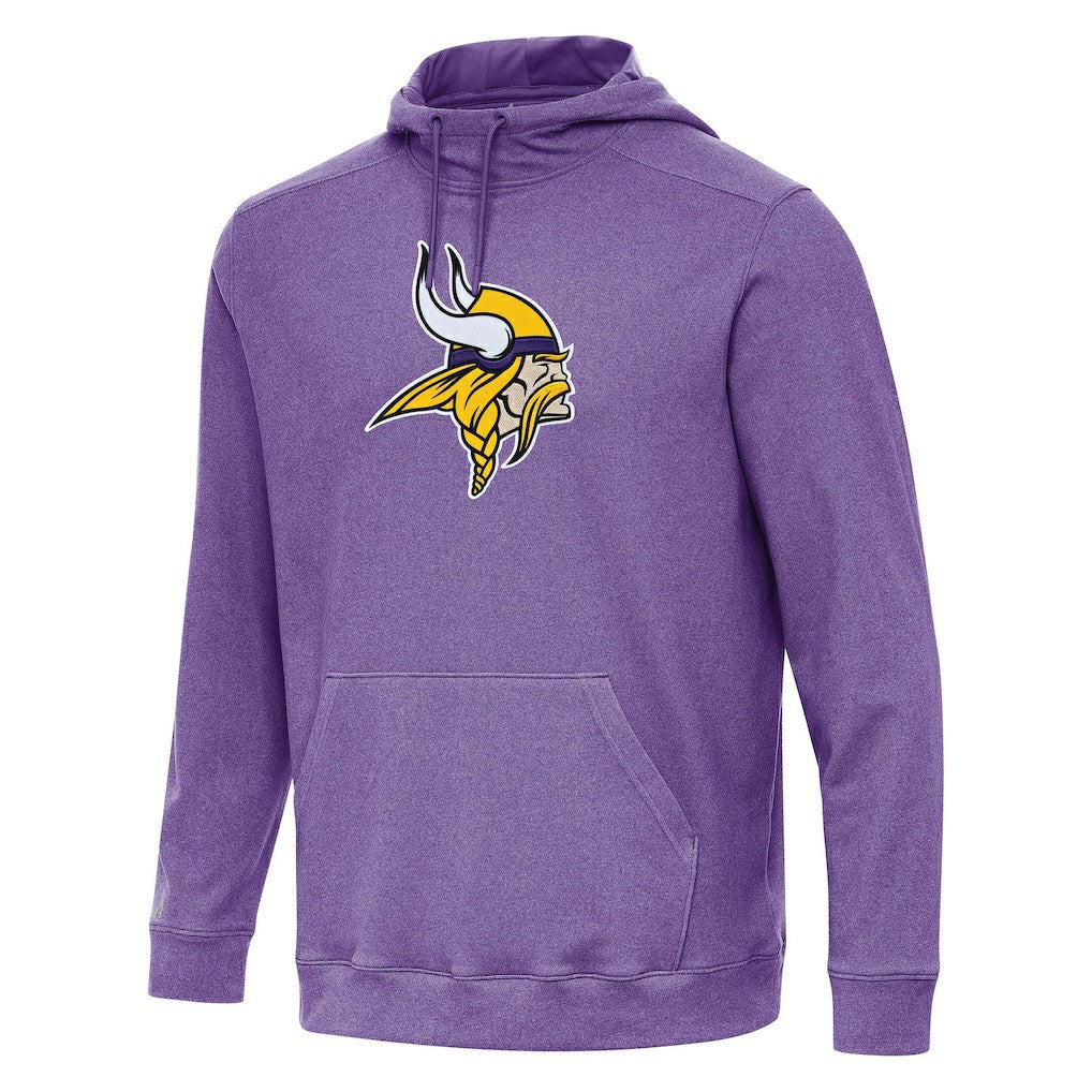 Minnesota Vikings Antigua Cloud Pullover Hoodie Heather Purple | NFL